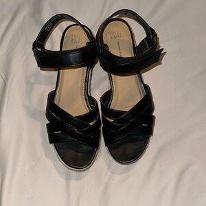 Black Strappy Sandals